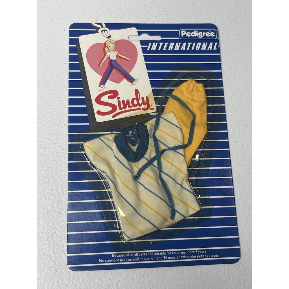 Vtg Pedigree Sindy Doll International Outfit Two Piece New Old Stock HTF